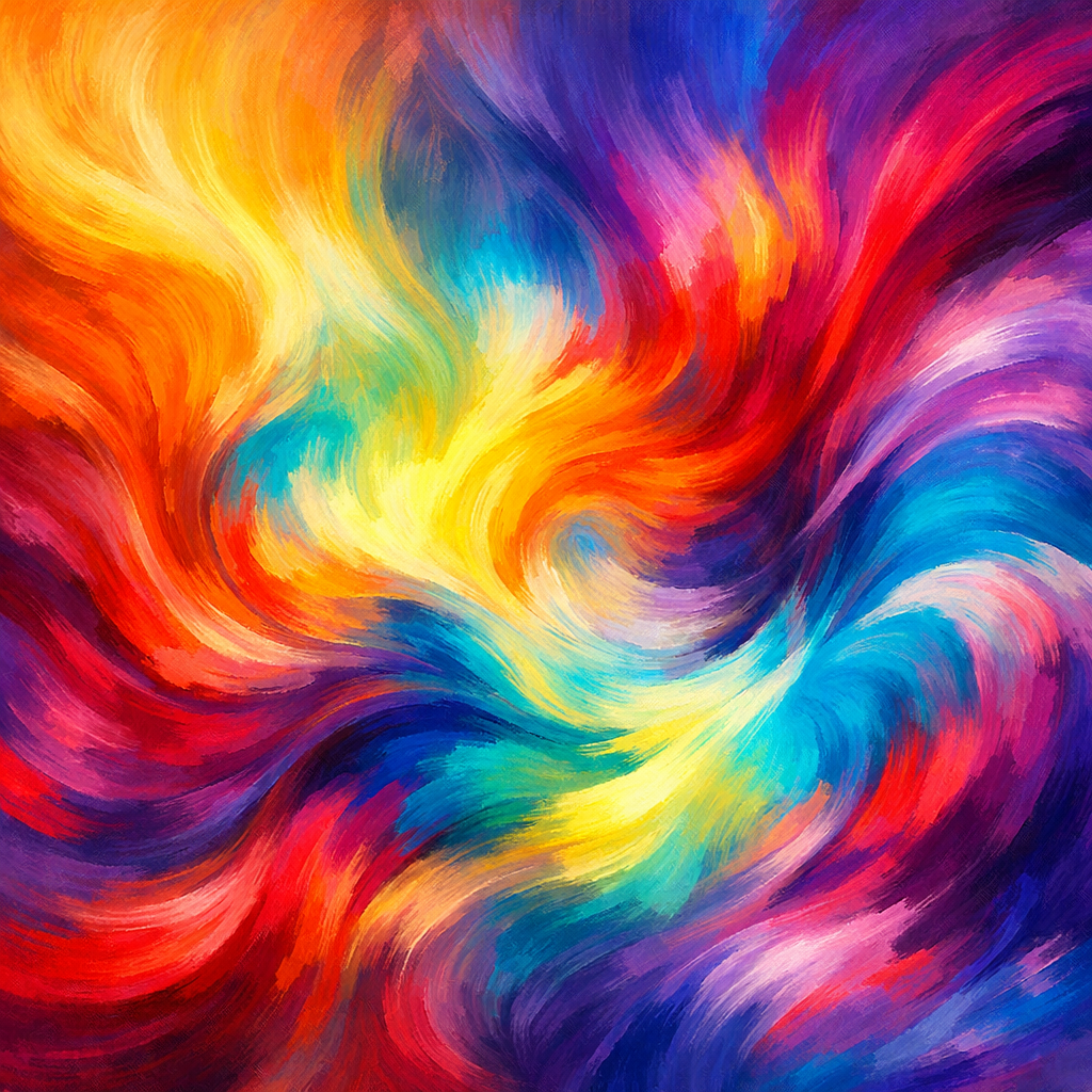 Colorful abstract swirls